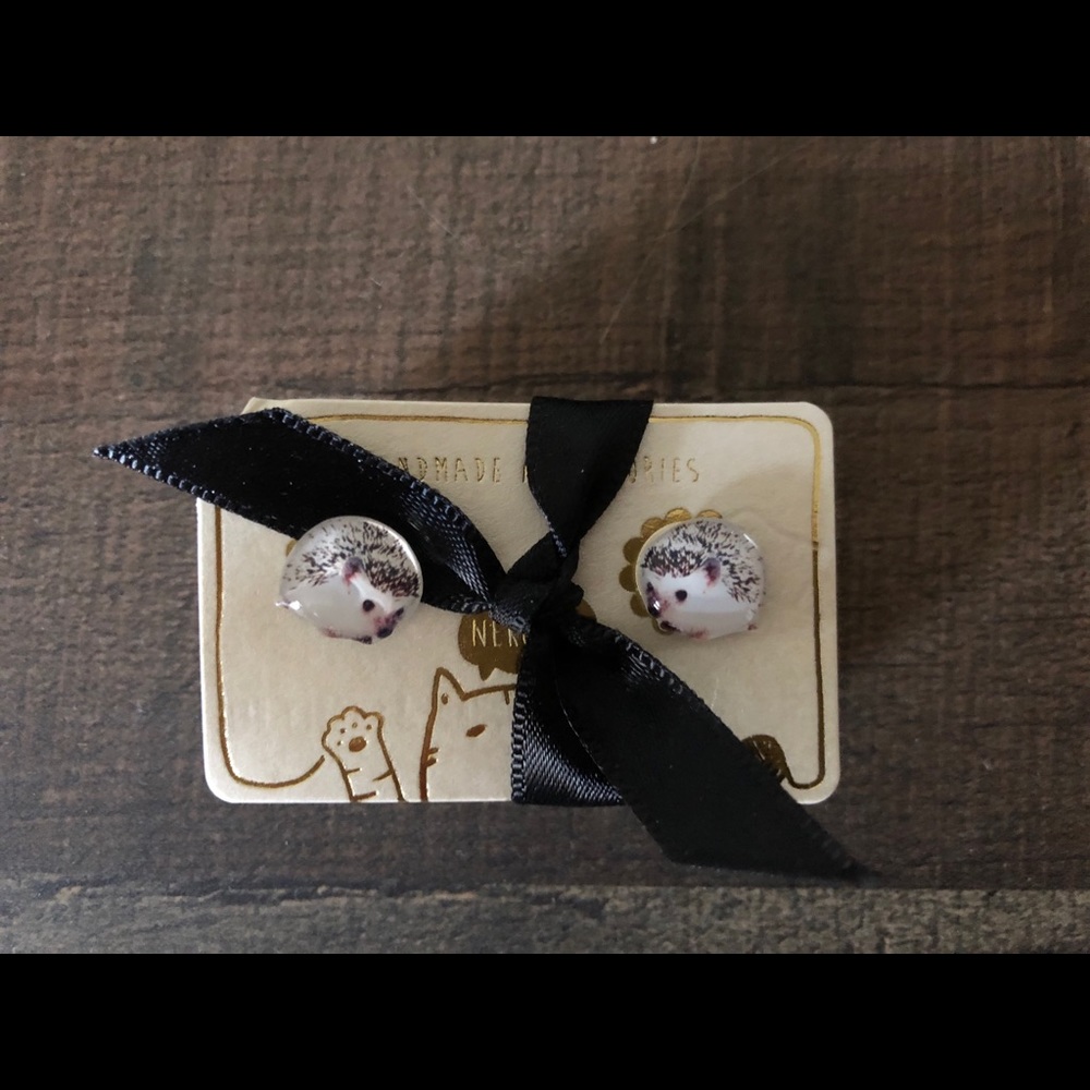 Cute hedgehog earrings